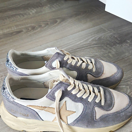 Golden goose running sole - golden,