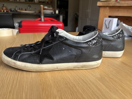 Golden goose superstar black - golden,