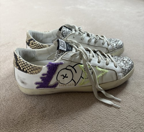 Golden goose silver glitter - goose,