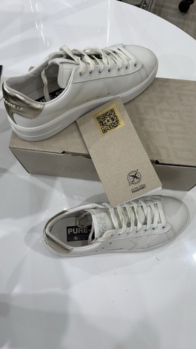 Golden goose white leather - golden,