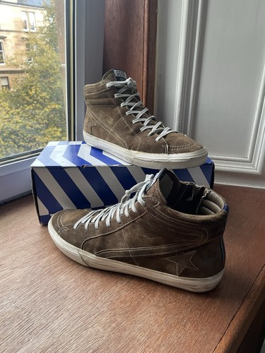 Brown suede golden - brown, goose
