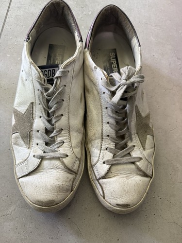 Men white golden goose - white,